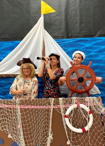 Mrs. Barney, Mrs. Marsh, Mrs. Nielsen Sailing for Success