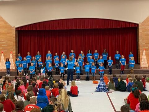 School Choir singing in their Christmas program