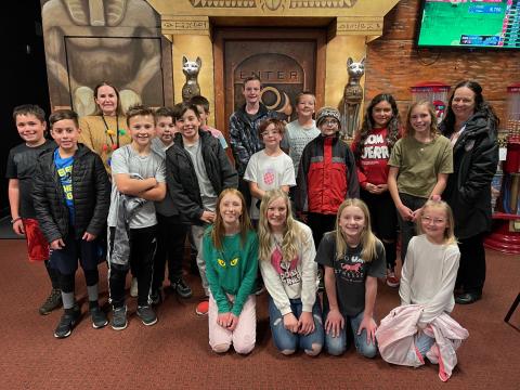 Park View Student Leader Group Picture at the Bowling alley