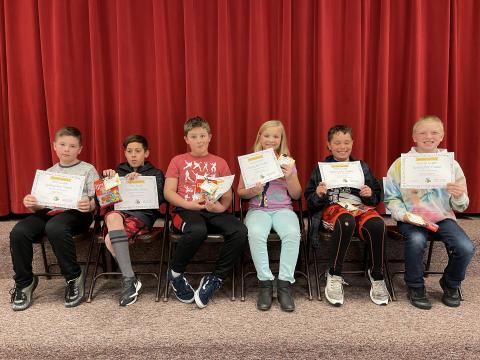 Fifth Grade Finalist: Nick, Jacob, Wesley, Keeley, Casin, Andrew (Fourth) 