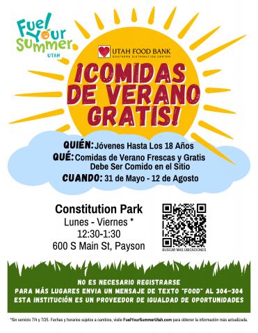 Free Summer Meals: Constitution Park Monday-Friday 12:30-1:30
