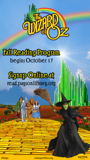 The Wizard of Oz Fall Reading Program with Payson Library