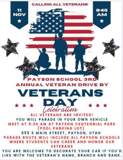 Veterans Day Parade Celebration Flyer